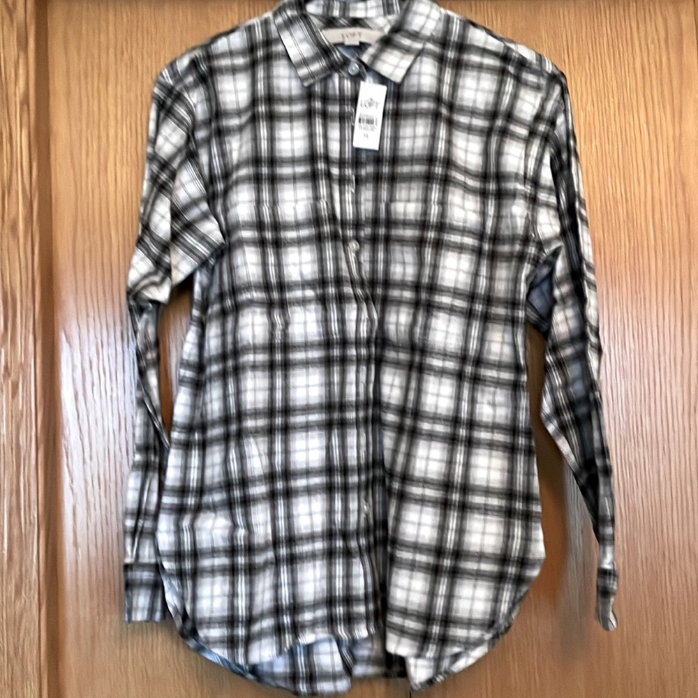 LOFT flannel button-up shirt